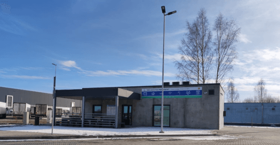 LIDL auto stāvvietas palīgēkas jaunbūve